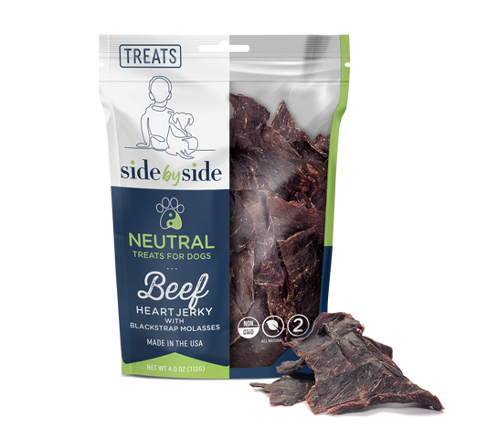 Beef Heart Treats for Dogs with Blackstrap Molasses (Neutral)
