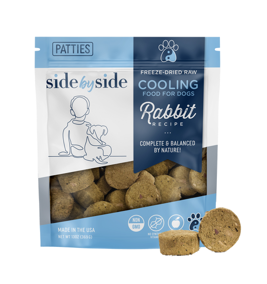 Freeze Dried Raw Rabbit Patties (Cooling)