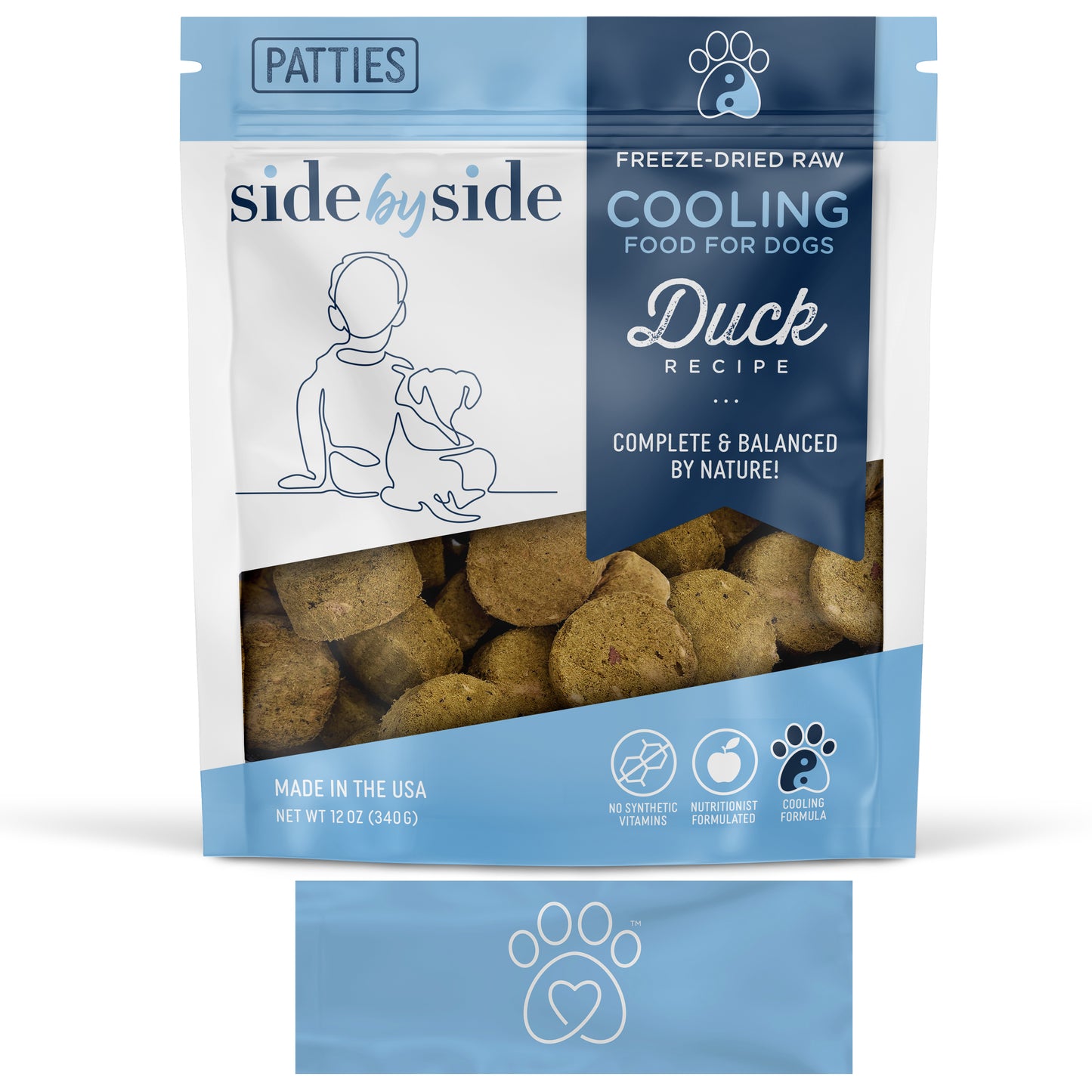 Freeze Dried Raw Duck Patties (Cooling)