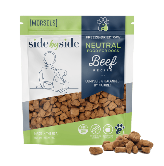 Side By Side Freeze Dried Neutral Beef & Salmon Recipe Neutral Recipe Dry Dog Food Side By Side Freeze Dried Neutral Beef & Salmon Recipe Neutral Recipe Dry Dog Food