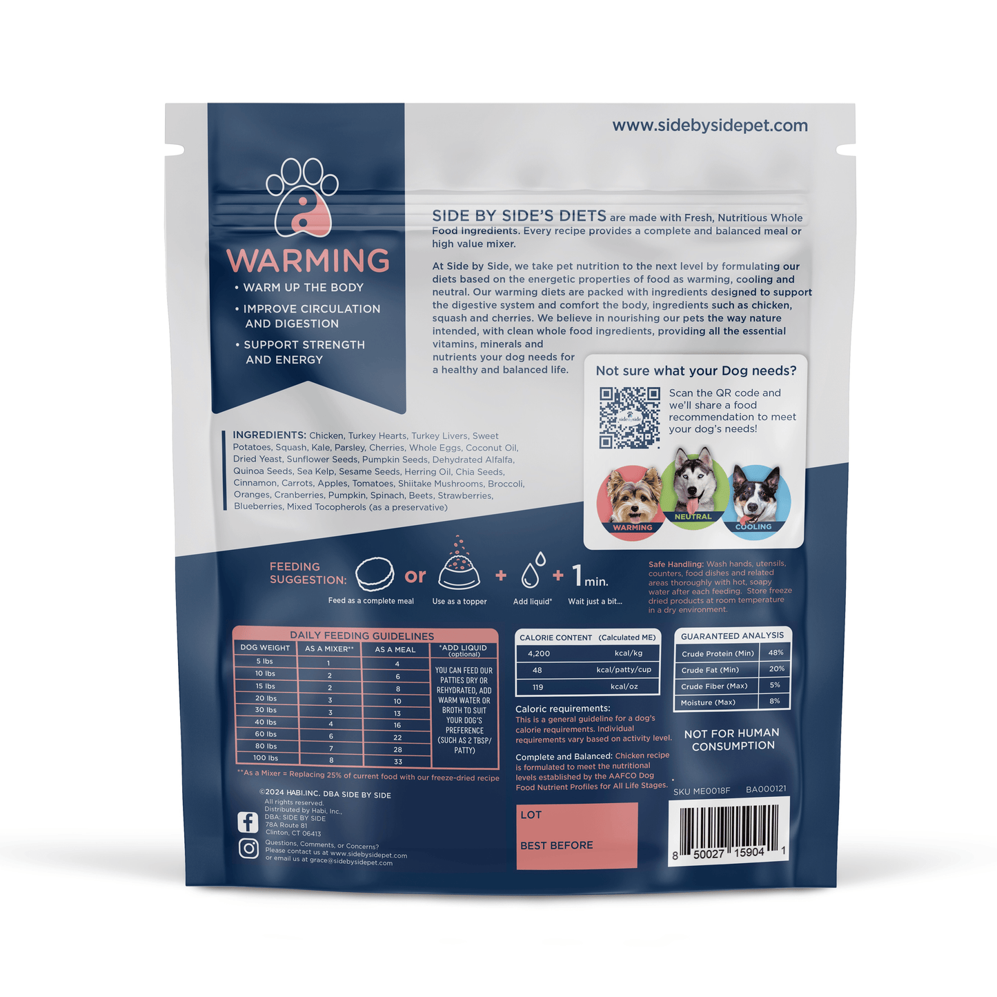Freeze Dried Raw Chicken Patties (Warming)