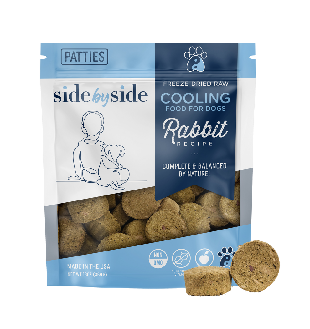 Freeze Dried Raw Rabbit Mini Patties - Side by Side – Side by Side Pet