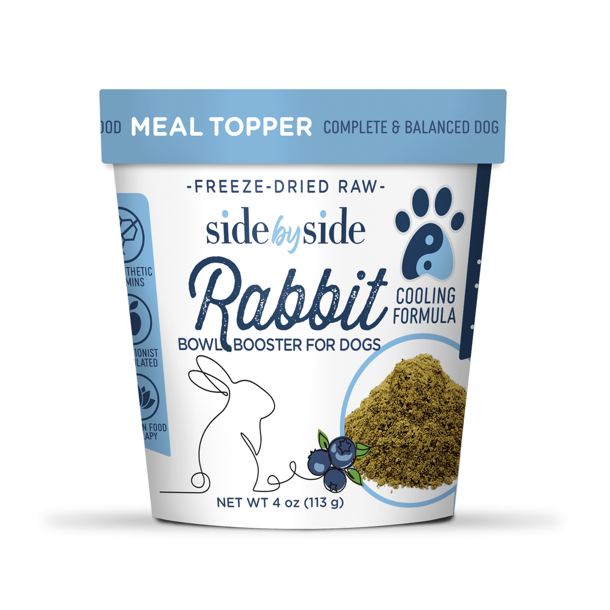 Booster Rabbit Xl Wellness core bowl boosters - Rabbit Bowl Booster for dogs - – Side by ...