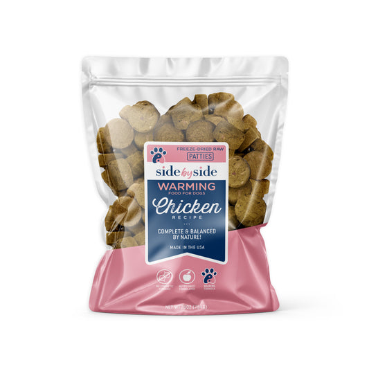 Bulk — Freeze Dried Raw Chicken Patties (Warming)