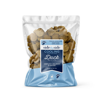 Bulk — Freeze Dried Raw Duck Patties (Cooling)