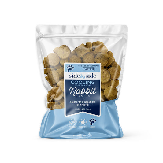 Bulk — Freeze Dried Raw Rabbit Patties (Cooling)