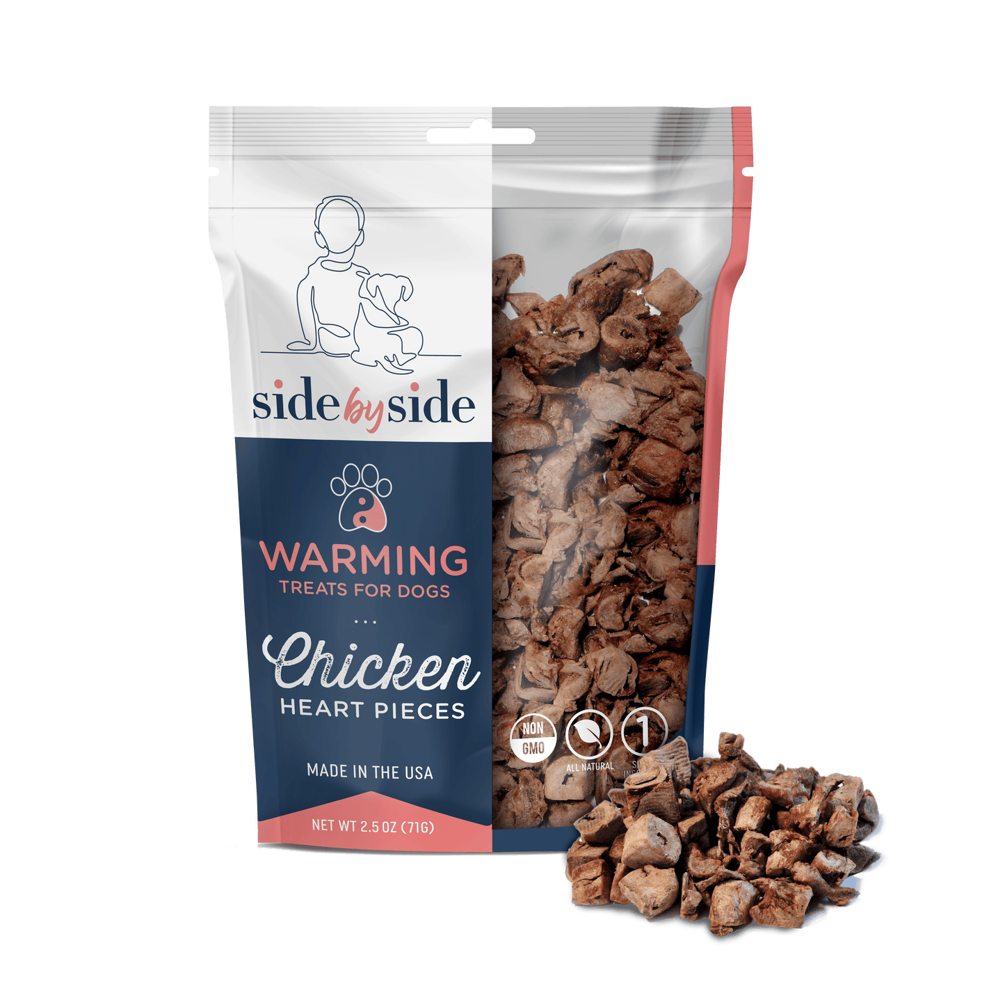 Chicken Heart Pieces Treats (Warming)