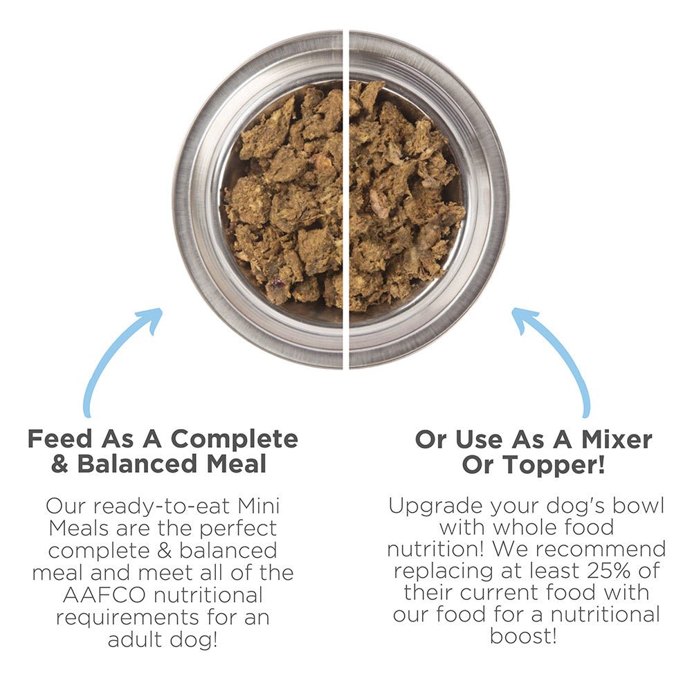 Freeze Dried Raw Rabbit Mini Patties - Side by Side – Side by Side Pet